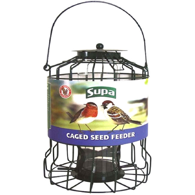 Supa Caged Feeder Seed, Peanut, Fat Ball : Squirrel Resistant Small
