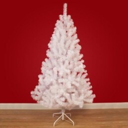 Shatchi 5ft White Pine Luxury Artificial Christmas Tree Snow Flocked