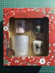 Yankee Candle Scented Votive Candles And Holder - Set Of 3