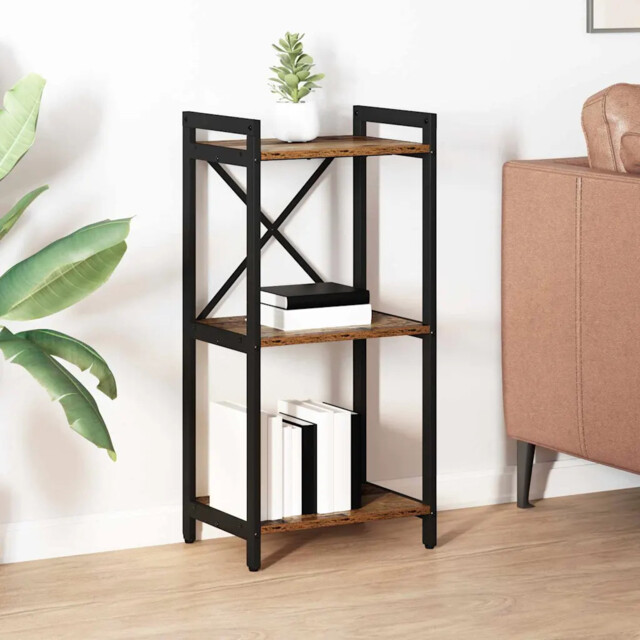 Bookcase Old Wood 40 X 30 X 83 Cm Engineered Wood Vidaxl