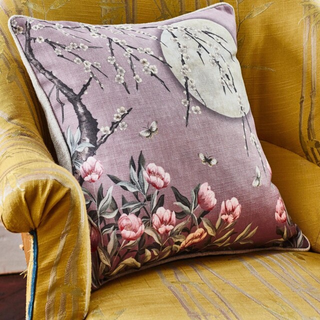 Angel Strawbridge The Chateau Moonlight Cushion Rose Dawn Luxury