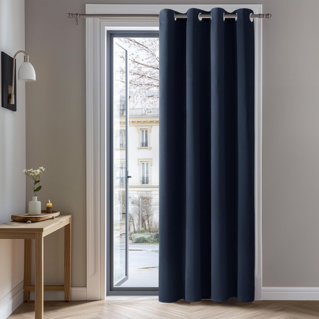 Deconovo Door Curtain Thermal Insulated Curtain Eyelet Blackout
