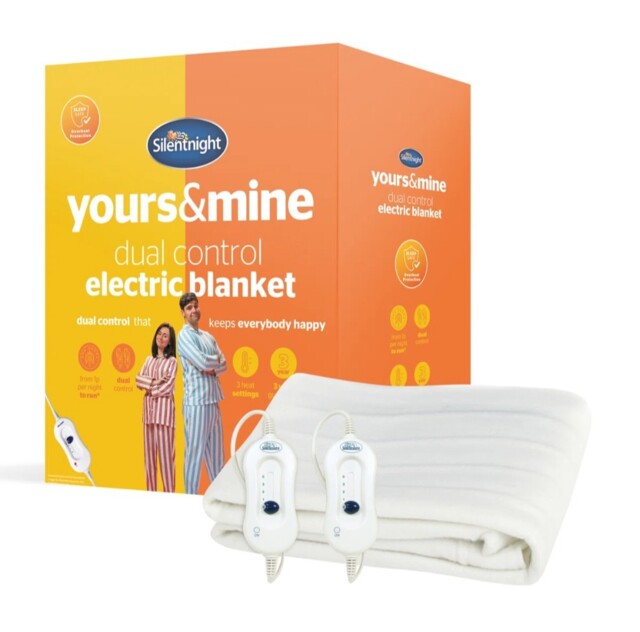 Silentnight 482868eb Dual Control Electric Blanket King Size - White