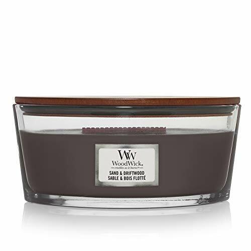Ellipse Scented Candle With Crackling Wick - Sand & Driftwood - Up To