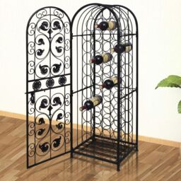 Wine Rack 45 Bottles Metal Bottle Holder Cabinet Display Floor