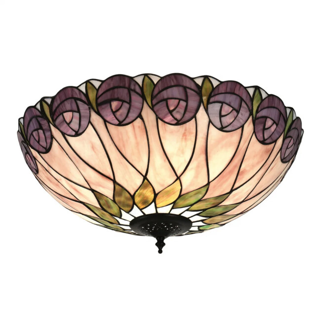 Ceiling Light Bronze Hutchinson 2 Dark Flush Interiors 1900 64173