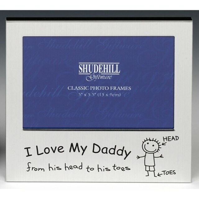 I Love My Daddy Photo Picture Frame Father's Day Birthday Christmas