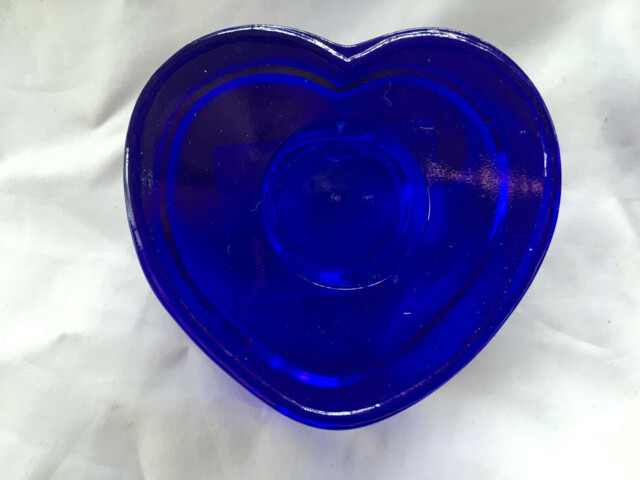 Ikea Glass Candle Holder Blue Heart Or Clear Heart Shape