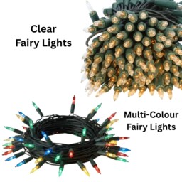 Fairy Lights Clear / Multi Colour Led Bulbs Christmas Party Xmas Tree