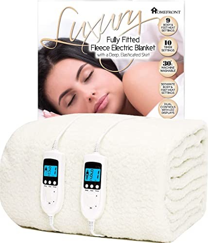 Electric Blanket Double Size Dual Control Premium Fleece Fully