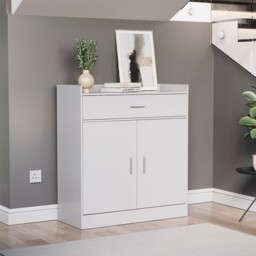 White Shoe Rack Cabinet Storage Footwear Shelf Wooden Organizer