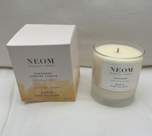 Neom Organics Happiness Scented Candle Single Wick 185g - Boxed