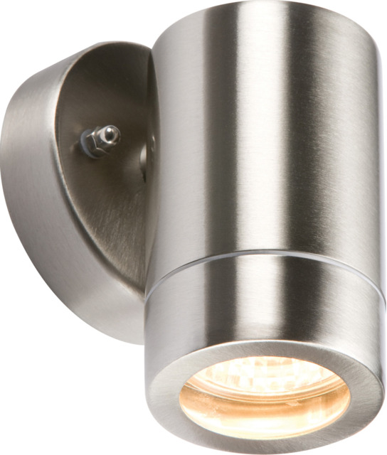 Knightsbridge Ss 304 Leightweight Fixed Wall Light 230v Ip65 -wall1l