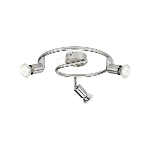 Philips Limbali 4x Gu10 Led Ceiling Spiral Spotlight Bar Nickel -