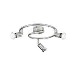 Philips Limbali 4x Gu10 Led Ceiling Spiral Spotlight Bar Nickel -