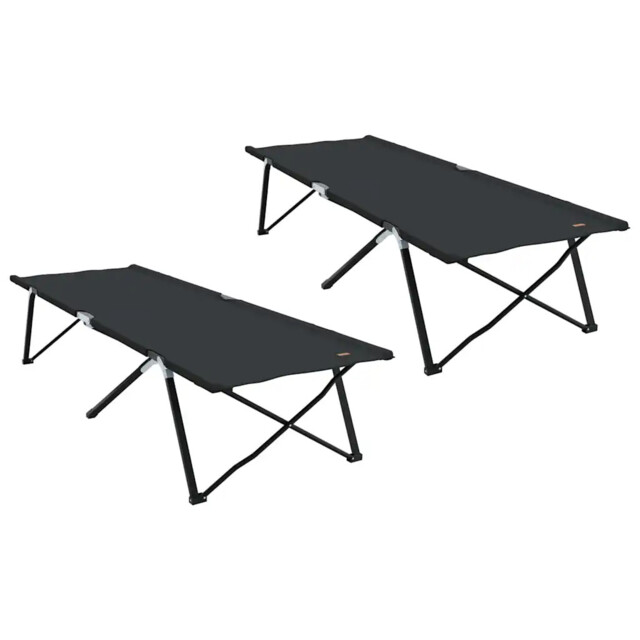 Folding Camping Bed Folding Manual Oxford And Steel Outdoor Campsite