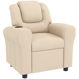 Kids Recliner Chair Toddler Armchair With Footrest Cup Holder Soft