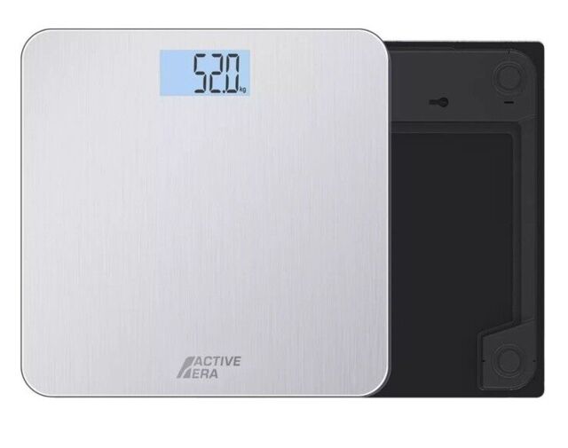 Active Era® Digital Bathroom Scales Stainless Steel Body Weight Ultra
