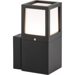 Modern Outdoor Wall Light 20w E27 Ip54 Black Knightsbridge Ol01w