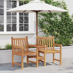 Outdoor Chairs Brown 152 X 63 X 89 Cm Solid Teak Wood Vidaxl