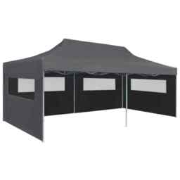 Folding Pop-up Partytent With Sidewalls 3x6 M Anthracite Vidaxl