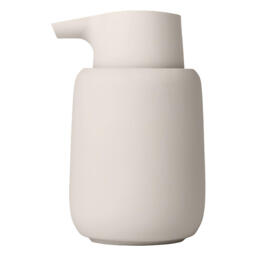 Blomus Sono Soap Dispenser, Moonbeam, Ceramic, Plastic, Silicone, H 14