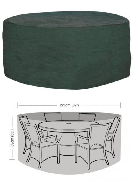 Garland W1198 Polyethylene Weather Proof 6 Seater Round Cover Green
