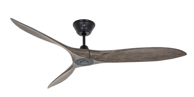 Dc Ceiling Fan With Remote Low Energy Fan Eco Airscrew Black & Grey