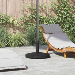 Outdoor Umbrella Base Black 48 X 48 X 32 Cm Steel Concrete Vidaxl