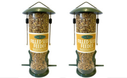 Oakdale Premium Filled Seed Bird Feeder - Twin Pack Deal
