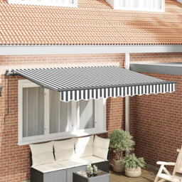 Retractable Awning Manual Anthracite 350 X 200 Cm Fabric Vidaxl