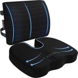 Fortem Seat Cushion & Lumbar Support Memory Foam Ergonomic Office