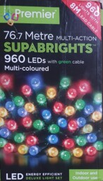 Premier Supabright Led Multi-action 76.7 Meters - Outdoor Fun Lights