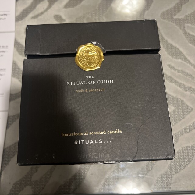 Rituals Scented Candle Oudh & Patchouli Luxury Home Fragrance Candle