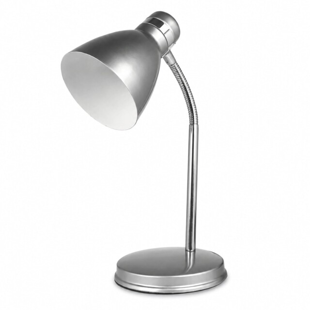 Status Madrid Desk Lamp, Flexible Desk Light, Silver Lamp, Study,