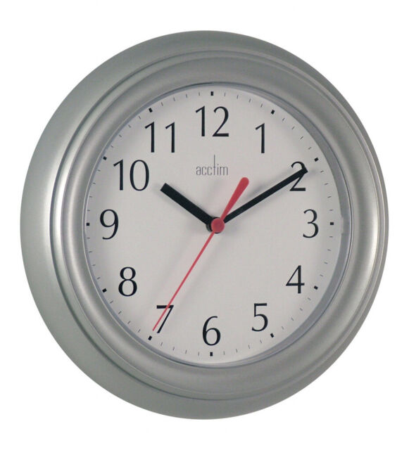 Acctim Wycombe Kitchen Bathroom Bedroom Office Round Wall Clock -
