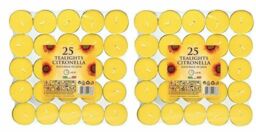 Price's Citronella Tealight Candles Garden Home Mosquito Fly Insect