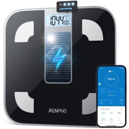 Renpho Scale For Body Weight, Battery-free Solar Power Weighing Scale