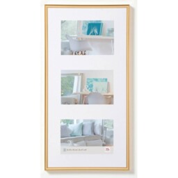 Walther Lifestyle Photo Frame Gold 23x11 Inch - (insert For 3x 8x6