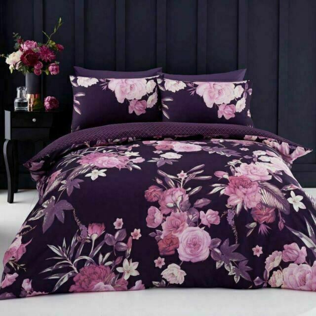 Gaveno Cavailia Flora Floral Duvet Cover Set - Purple, Size King