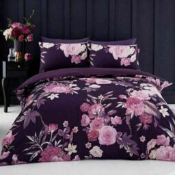Gaveno Cavailia Flora Floral Duvet Cover Set - Purple, Size King