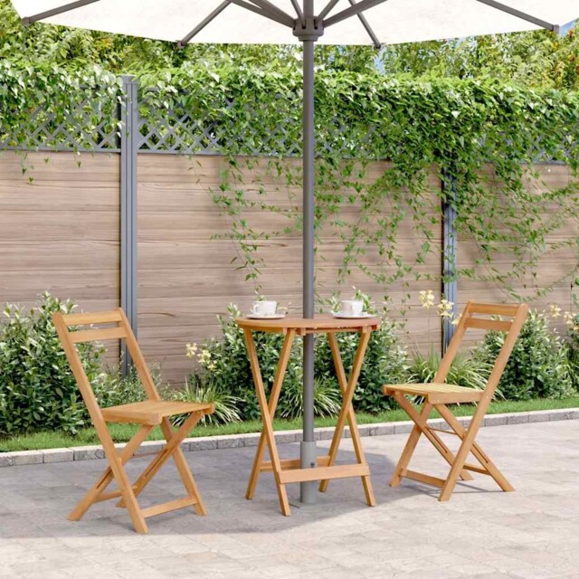 Outdoor Patio Wooden Folding Garden Side Coffee Table Solid Acacia