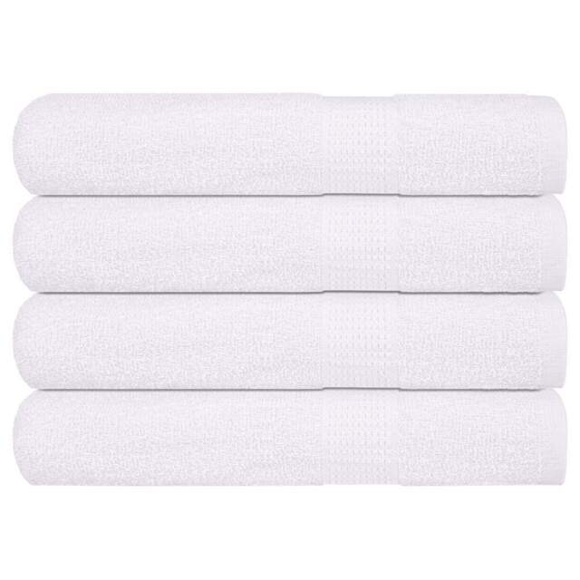 Towels 4 Pcs White 100x200 Cm 360 Gsm 100% Cotton Vidaxl