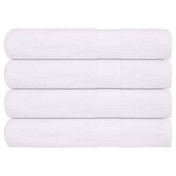 Towels 4 Pcs White 100x200 Cm 360 Gsm 100% Cotton Vidaxl
