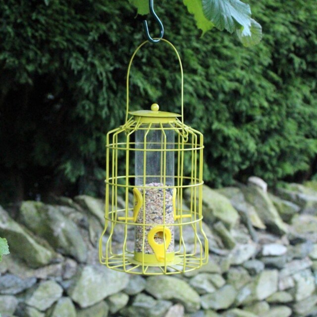 Bird Seed Feeder Squirrel Guard Wire Cage Squirrel Proof Protects Feed