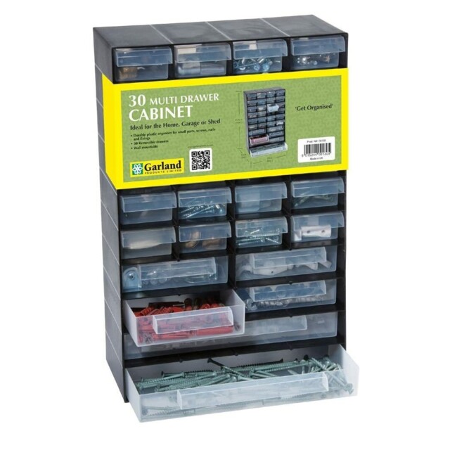 Garland Multi Drawer Plastic Storage Cabinet Home Garage Organiser 30
