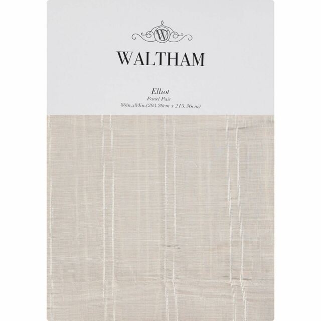 Waltham Beige Elliot Panel Pair Curtains Width Is 203.2cm Length Is