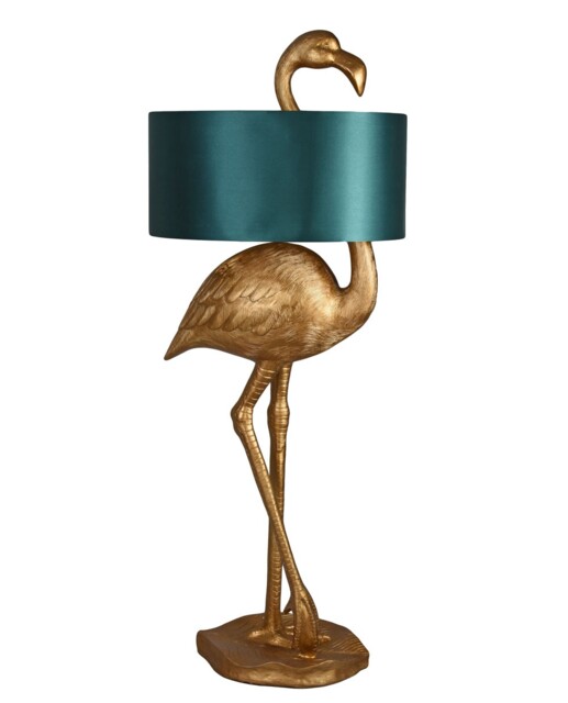 Palazzo Int Flamingo Floor Lamp Luxury Art Deco Tropical Gold E27, 142