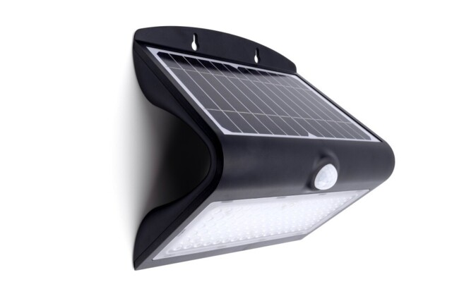 Integral Solar Outdoor Wall Light, Cool White, Pir, Ip65, 8w, 850lm