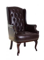 "Orthopedic Arm Chair Winged High Back Chair 19"" Seat Height Wing Back"